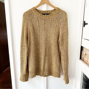 7 FOR ALL MANKIND tan knit sweater